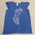 Gymboree Blue w gold trimmed cat 10-12