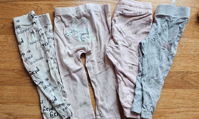 HM, Carter's, Puma, wonder nation Toddler girl 4 cotton pants size from 12 months to 18 months 12-18 Months