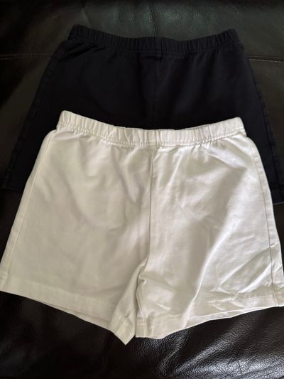Carters Kid Black & White Shorts -2pcs 7-8