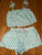 Stoney clover target linen green and white short set M top L short Women's - L