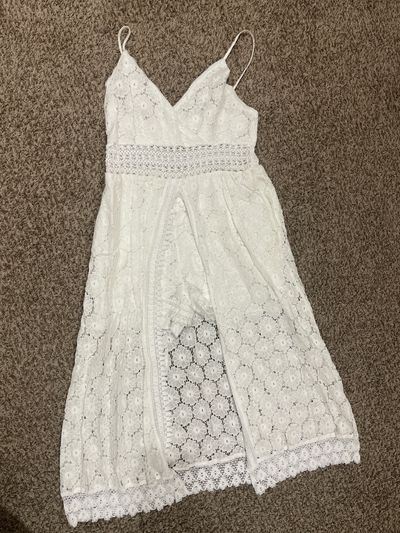 Cupshe CUPSHE Women's Ruching Smocking Jumpsuit maxi high low Women's - L