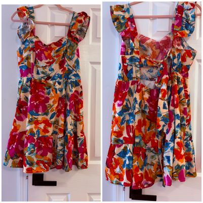 Unknown Cute Floral Summer Dress - tie back Women's - XL