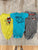 3 short sleeve onesies  3 Months