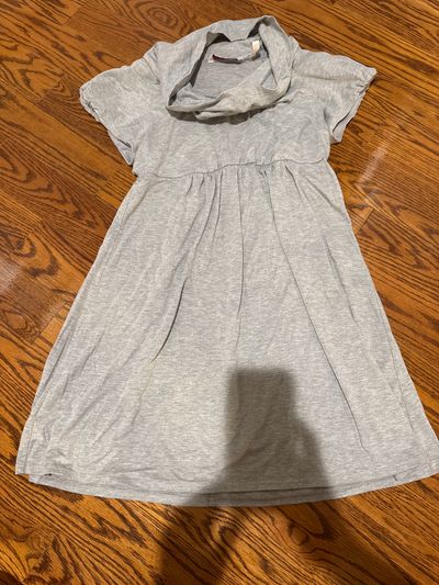 No boundaries Gray cowl neck puffer sleeve babydoll dress Women's - L