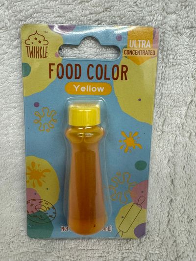 Brand new in package, yellow food coloring Brand new in package, yellow food coloring