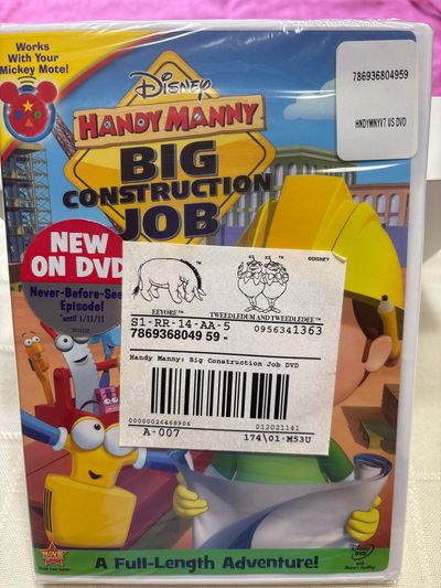 NEW- Disney Handy Manny- big construction job Unopened packaging