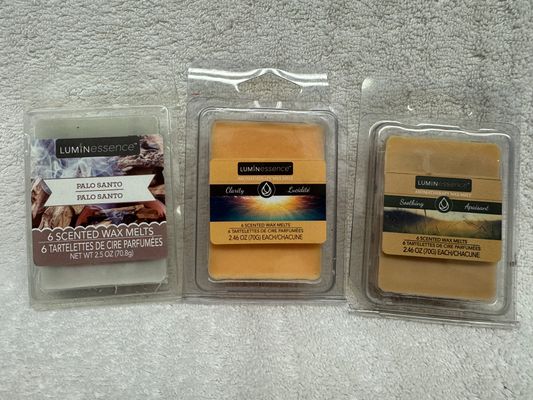 3 New Wax Melts. Clarity,Soothing & Palo Santo 3 New Wax Melts. Clarity,Soothing & Palo Santo