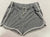 Cotton shorts w drawstring Grey w white piping no tags Junior S - 3