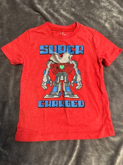 OshKosh Robot heart reveal tshirt 2T