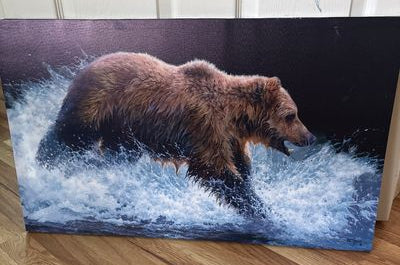 Bear painting 30x18