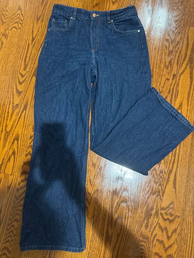 Divided H&M brand wide leg dark denim size 40/8 Women's 8