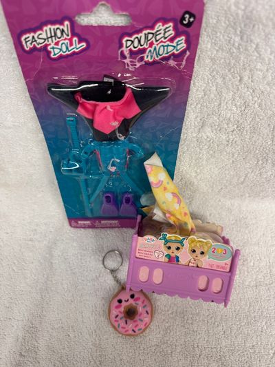 Brand New,Surprise baby,Barbie Scubba gear,keychai Brand New,Surprise baby,Barbie Scubba gear,keychain