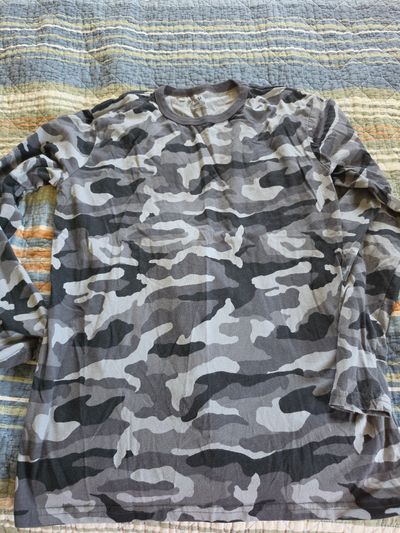 The Children's Place Black Camo L/S 14-16