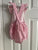 Petit Ami Pink baby girl bubble romper with ruffle sleeves 18-24 Months