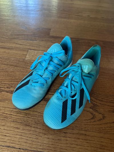 Adidas Turquoise Blue Turf Soccer Cleats 6-1/2 (Big Kid)