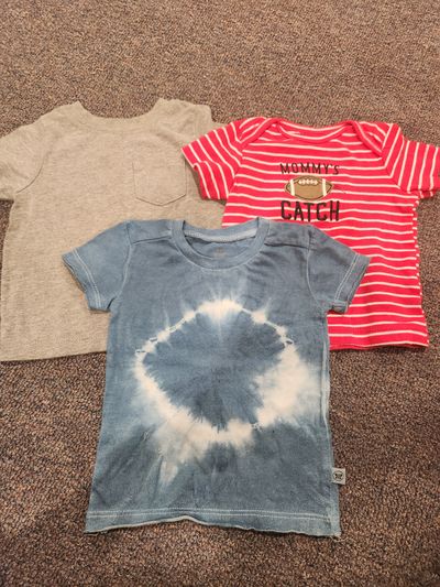 Various 3 Short sleeve tshirts 0-3 Months