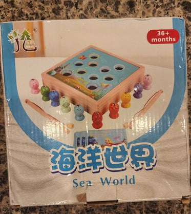 No brand "Sea World" fishing activity toy for children