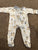 Burts bees baby one piece footed zip up pajamas Unisex zip up pajama 3-6 Months