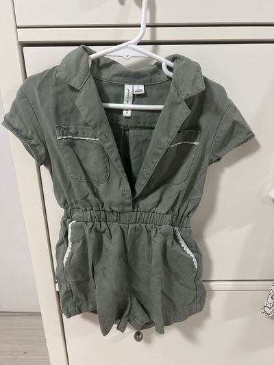 Janie and Jack Green romper so adorable 3T