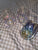 Anthropologie Set of 3 Anthropologie iridescent wine glasses