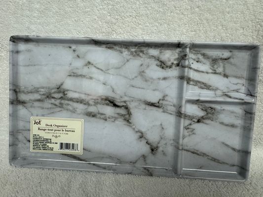 Desk Organizer 12.5 x 7 in. Marble look Desk Organizer 12.5 x 7 in. Marble look