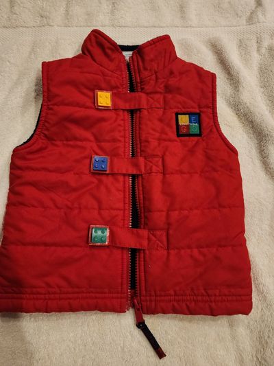 Lego Wear red toddler puffer vest 18 Months