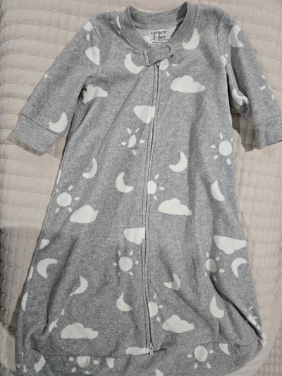 Carters Fleece sleepsack double zip 3-6 Months