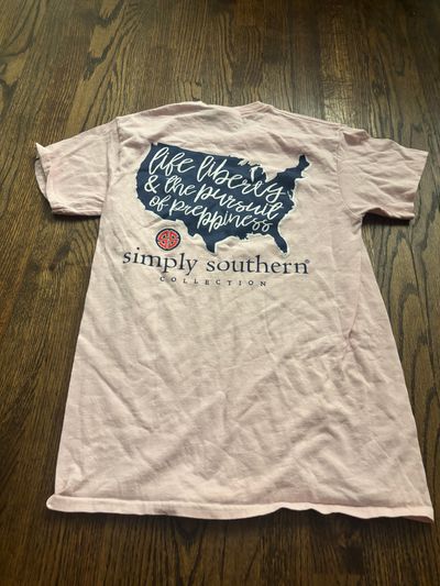 Simply southern collection, pink T-shirt, back of It is in the picture has the most detail Women's - S