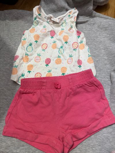 Gymboree Pineapple Pink Short Outfit  18-24 Months