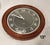 WALL CLOCK wood grain round excellent condition