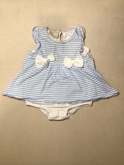 First Impressions Nautical bodysuit dress  6-9 Months
