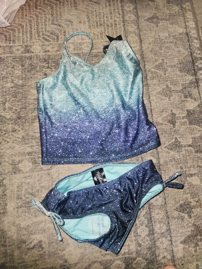 New pixielane blue ombre suit set  5T/5