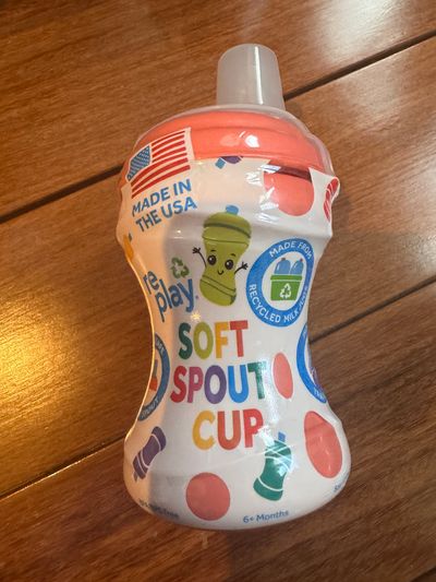 Brand new sippy cup peach