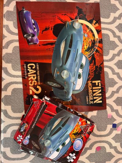 Disney Cars 24in by 18in 3D car puzzle 40 pieces