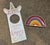 Rainbow Trinket dish and Unicorn Door Hanger Rainbow Trinket dish and Unicorn Door Hanger