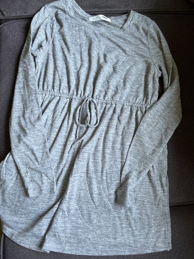Old navy grey tunic top with drawstring  Women's - S