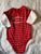 carters Red striped single and loving it long sleeve onesie 12 Months