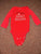 Carter's red little heartbreaker long sleeve onesie 9 Months