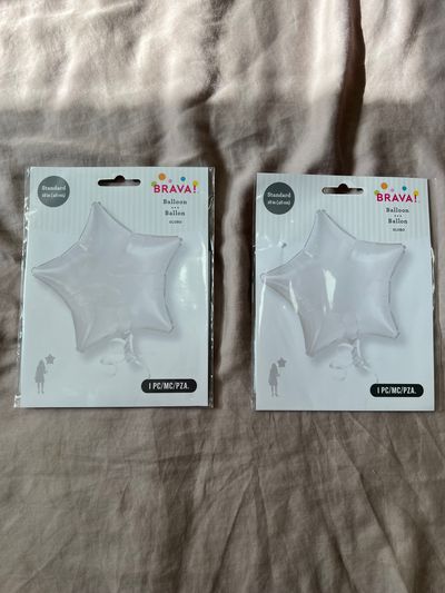 Brava New 2 x Star ballon white