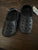 Brand new black croc like shoes size 11/12  11 (Lil' Kid)