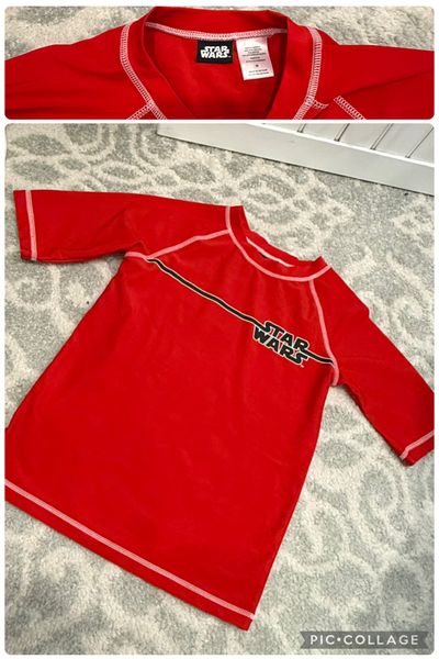 Star Wars EUC red rash guard 7-8