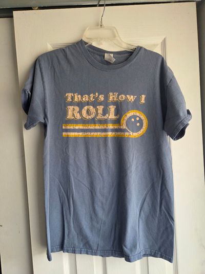Gildan Bowling short sleeved shirt blue  Men's - M