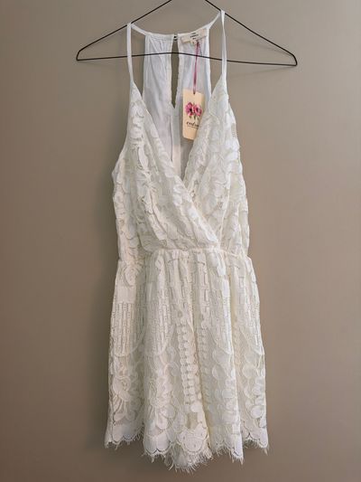 NWT Entro Off White Lace Dress Women's - S