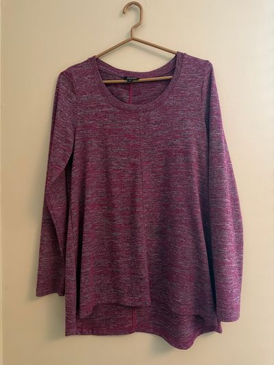 Jones Plum Heather Soft Flowy Longsleeve Women's - M