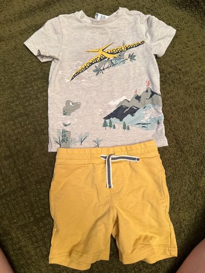 Tommy Bahama Dino graphic tee and shirt set 24 Months