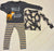Just One You by Carters Two long sleeve shirts and one pant set, Too wild to sleep 3T