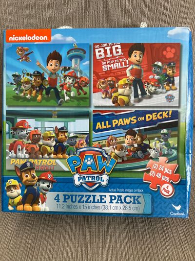 New! Nickelodeon paw patrol Brand new! Paw patrol 4 puzzle pack