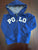 Polo quarter zip royal blue pullover with hood  3T