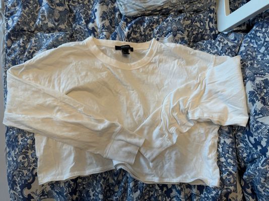 Forever 21 cream white crop top Women's - XS