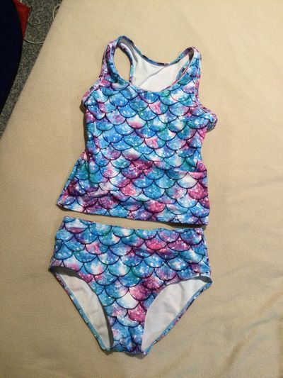 Unknown size12 Mermaid tankini 10-12
